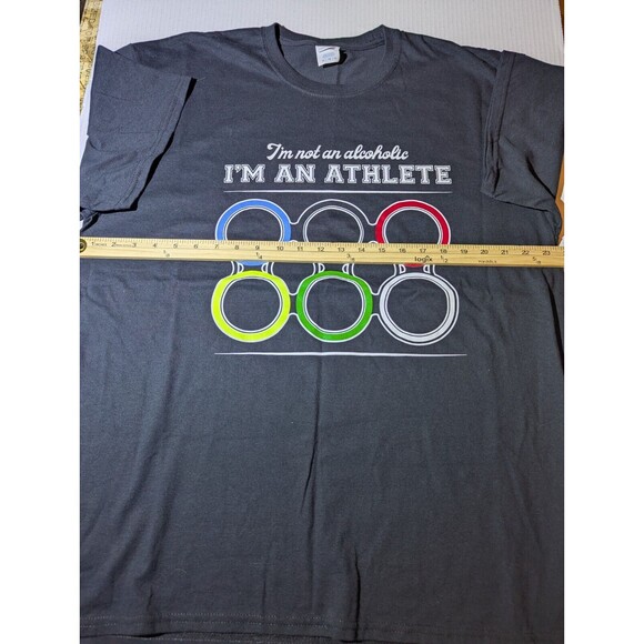 Beer Olympics ball til its fall black tee size xl - Picture 3 of 5